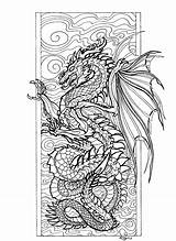 Coloring Pages Dragon Adult Book Adults Color Deviantart Printable Choose Board Colouring sketch template