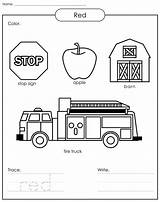 Worksheets Preschool Colors Printable Color Printablee sketch template