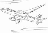 Coloring Boeing 787 Dreamliner Airplanes Airplane Pages Airbus Plane Aviones Colouring Printable Dibujos Supercoloring Drawing Jet Para Avion Template Colorear sketch template