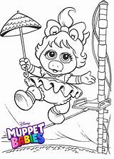 Coloring Pages Babies Muppet Baby Piggy Miss Muppets Disney Cute Kids Drawing Colouring Coloringpagesfortoddlers Choose Board sketch template