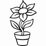Pot Coloring Flower Plant Outline Pages Colouring Weed Plants Printable Flowers Leaf Clipart Pots Clip Sheets Getcolorings Clipartmag Drawn Kids sketch template
