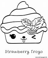 Nums Froyo Strawberry sketch template