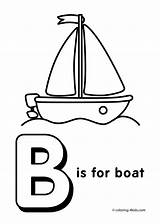 Coloring Alphabet Kids Pages Printable Letters Letter Worksheets Preschool Activities Words Drawing Printables Sheets Boat Colouring Tracing Sailboat Funny 4kids sketch template