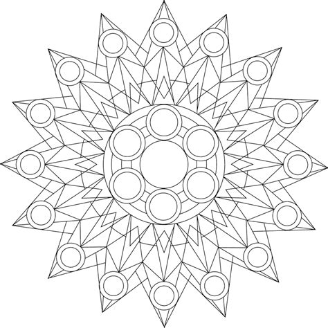 kaleidoscope coloring page