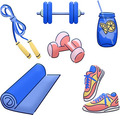 workout equipment cartoon clipart full size clipart