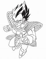 Dragon Ball Coloring Vegeta Cool Pages sketch template