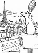 Ratatouille Paris Smoky Colouring 4kids Divyajanani sketch template