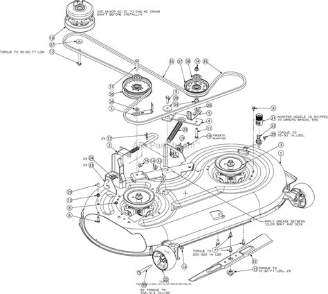 mtd akcacs    parts diagram  deck
