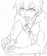 Gray Fullbuster Lineart Fairy Tail Anime Deviantart Drawings sketch template