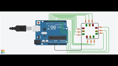 circuit design arduino traffic light tinkercad theme loader