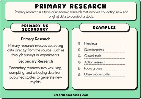 real primary research examples