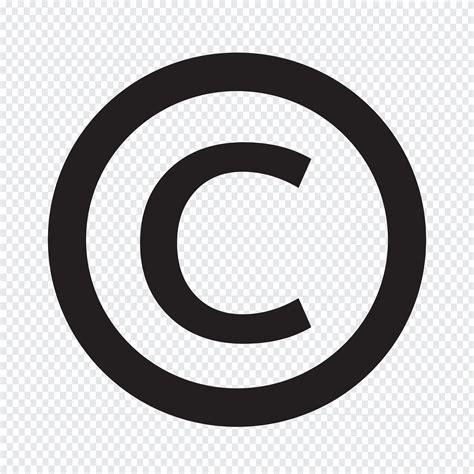 copyright symbol icon  vector art  vecteezy