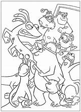 Randle Monstruos Colorkid Flucht Fuga Monster Monstres Cie Companhia Monstros Ucieczka Coloriages sketch template