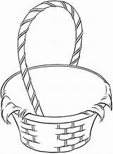 Basket Coloring Empty Fruit Clipart Picnic Drawing Baskets Template Blanket Apple Easter Clip Wicker Getdrawings Sketch sketch template