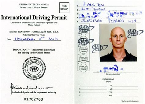 international drivers license permit
