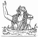 Gaia Greek Goddess Earth Mythology Mygodpictures Grandmother God Wiki Hindu Gaea Personification Wikia Href Embed Src Code Mother sketch template