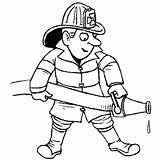 Coloring Fireman Pages Firefighter Fighter Postman Hat Fire Drawing Jobs Community Helpers Printable Street Colouring Getdrawings Getcolorings Color Extinguishing Sheets sketch template