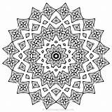 Mandala Coloring Pages Adult Adults Cool Colorat sketch template