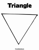 Coloring Triangle Preschool Pages Twistynoodle Sheets Shape Kids Kindergarten School Triangles Pre sketch template