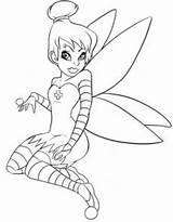 Coloring Tinkerbell Pages Halloween Gothic Popular Getdrawings sketch template