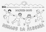 Domund Catequesis Niños Misioneros Fano Crucigramas Pasatiempos Colorea Dibujado Omp sketch template