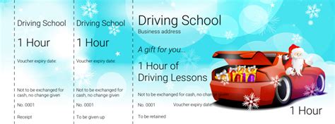 driving lessons gift voucher template  voucher template driving