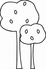 Wecoloringpage Tall Autumn Coloring Tree Small sketch template