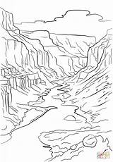 Canyon Grand Coloring Pages Printable Clipart Color Kids Crafts Drawing Mountains Supercoloring Printables Travel Drawings Canyons Adult Cartoons 93kb Arizona sketch template