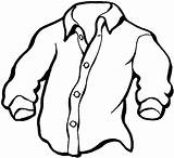 Shirt Clipart Coloring Pages sketch template