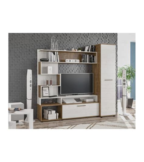 ensemble meuble tv santiago blanc  cm azura home design