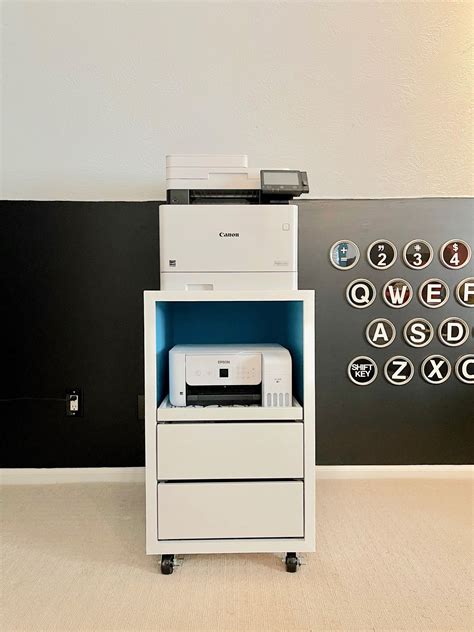 printer stand ikea printer hacks printer desk printer storage printer cart printer shelf