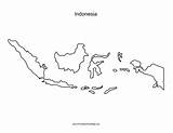 Indonesia Map Outline Printable Indonesian Choose Board Useful School Drawings sketch template