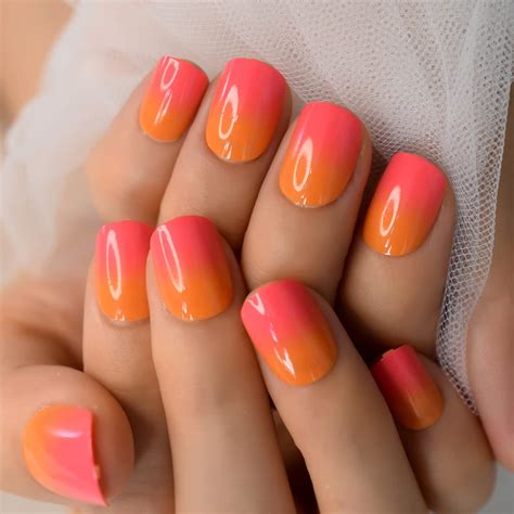 pink  orange nail art design talk