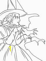 Coloring Witch Wicked West Pages Witches Divyajanani sketch template