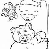 Bee Coloring Bear Pages Surfnetkids Next sketch template