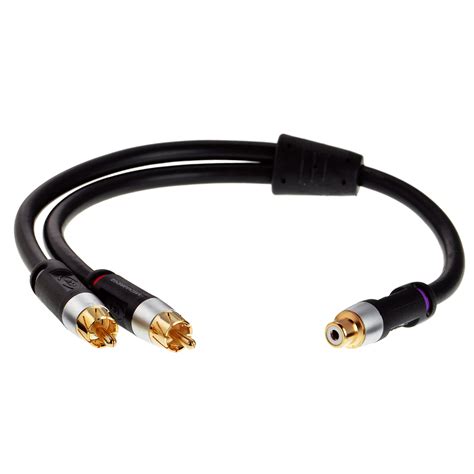 mediabridge ultra series rca  adapter  female   male audio cable splitter  ebay