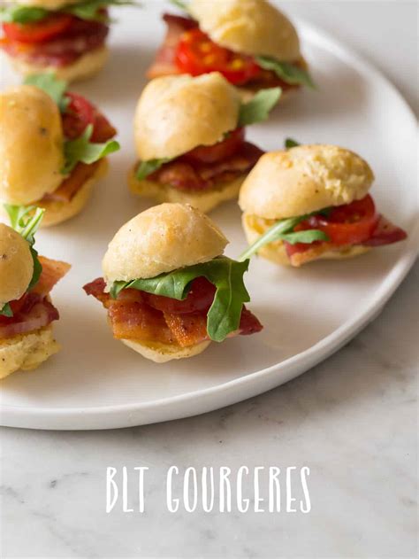 Blt Gourgeres Spoon Fork Bacon