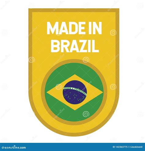 brazil label  white stock vector illustration  seal banner