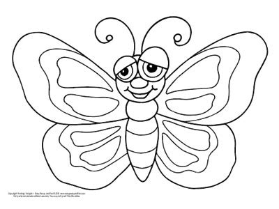 easy butterflies coloring pages easy butterfly coloring pages