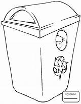 Bin Coloring Pages Recycle Drawing Paper Recycling Printable Kids Getcolorings Getdrawings Color sketch template