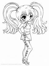 Chibi Coloring Pages Girls Printable Girl Recommended sketch template