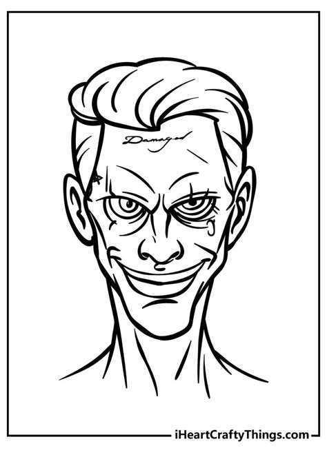 joker coloring pages   printables