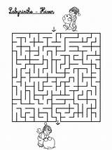 Labyrinth Coloring Labyrinthe Hiver Vorschule Arbeitsblatt Bonjourlesenfants Maternelle sketch template