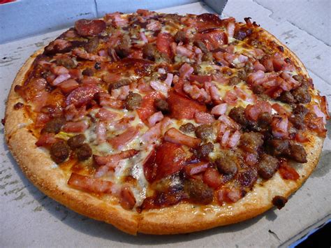 meatlovers pizza dominos pizza  lunch   food pornographer flickr