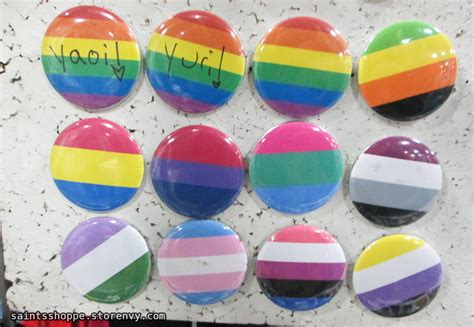 lgbtqa pride flag buttons 1 25 inch · saint s shoppe · online store