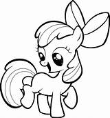 Apple Bloom Coloring Pony Little Pages Getcolorings Color sketch template