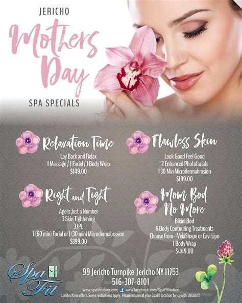 spafit  twitter mothers day spa day spa specials spa specials