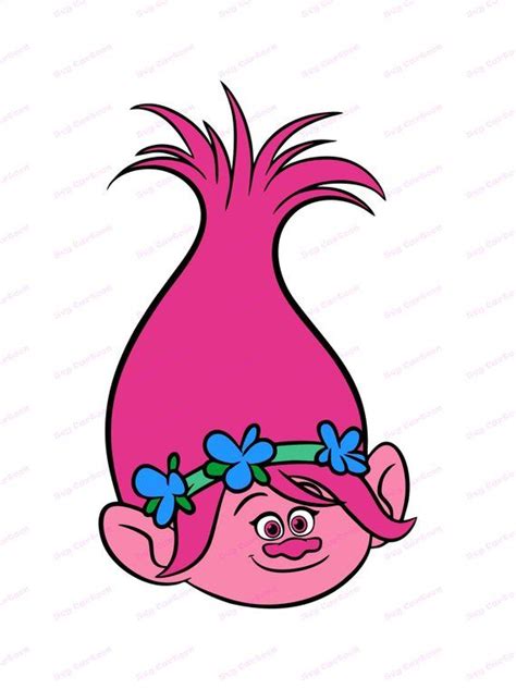 trolls princess poppy svg  svg png eps dxf file  svg cut