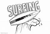 Surfboard Hawaiian sketch template