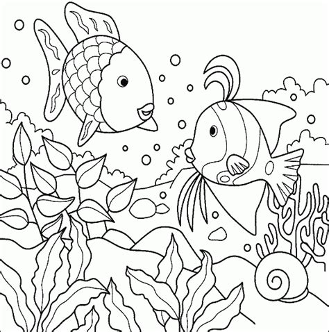sea creature coloring pages tropical fish